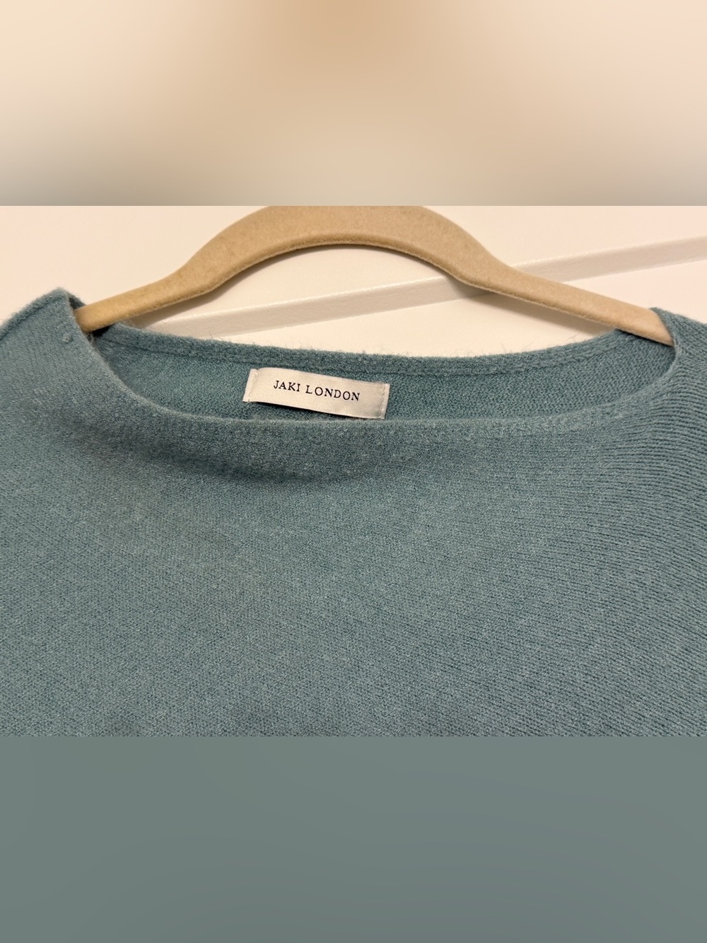 Jaki London Asymmetric Draped Sweater in Mint Made in Italy - Size S/M - Picture 8 of 8
